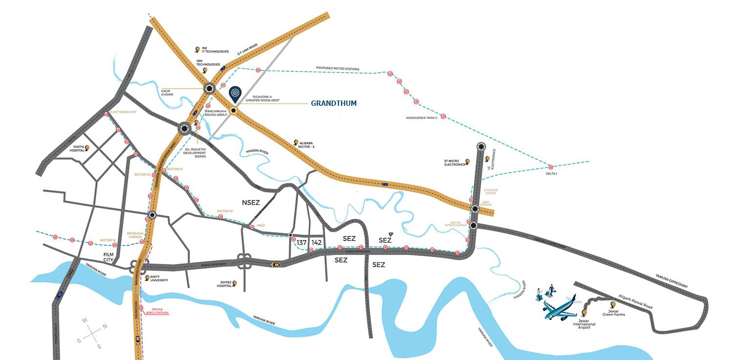 Grandthum Location Map